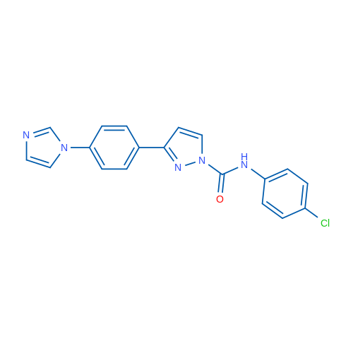 N-(4-Chlorophenyl)-3-[4-(1H-imidazol-1-yl)phenyl]-1H-pyrazole-1-carboxamide 1g