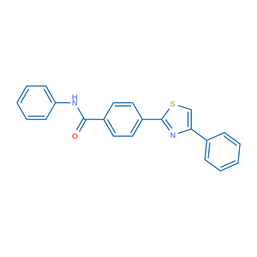 N-Phenyl-4-(4-phenyl-1,3-thiazol-2-yl)benzamide 1g