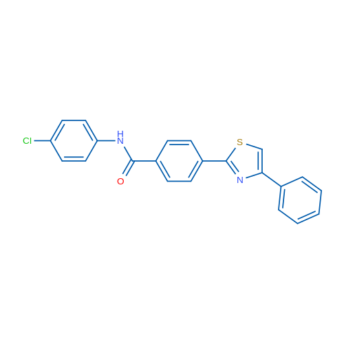 N-(4-Chlorophenyl)-4-(4-phenyl-1,3-thiazol-2-yl)benzamide 1g
