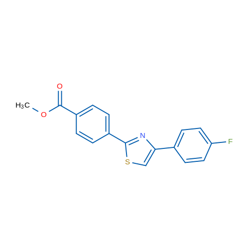 Methyl 4-[4-(4-fluorophenyl)-1,3-thiazol-2-yl]benzoate 1g