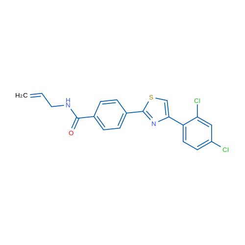 4-[4-(2,4-Dichlorophenyl)-1,3-thiazol-2-yl]-N-(prop-2-en-1-yl)benzamide 1g