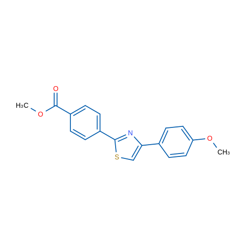 Methyl 4-[4-(4-methoxyphenyl)-1,3-thiazol-2-yl]benzoate 1g