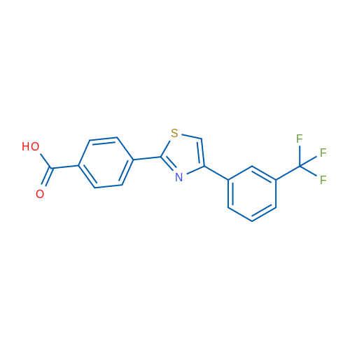 4-{4-[3-(trifluoromethyl)phenyl]-1,3-thiazol-2-yl}benzoic acid 1g