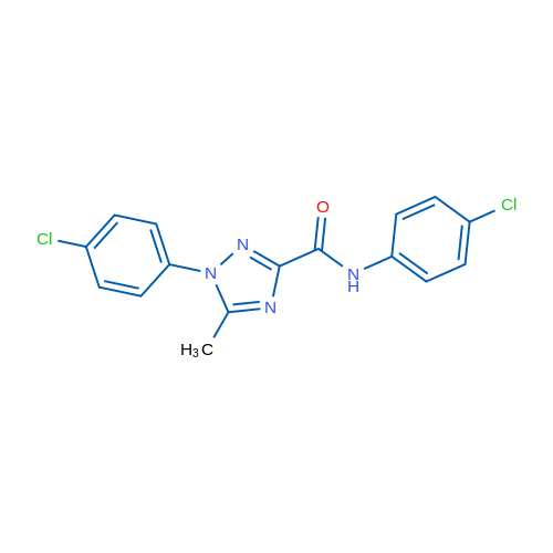 N,1-Bis(4-chlorophenyl)-5-methyl-1H-1,2,4-triazole-3-carboxamide 2mg