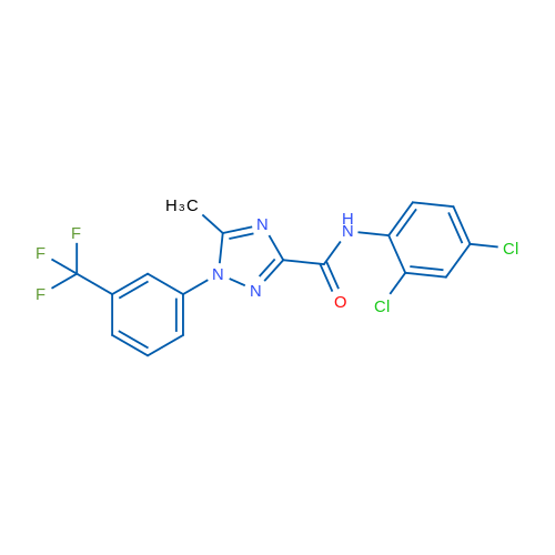 N-(2,4-Dichlorophenyl)-5-methyl-1-[3-(trifluoromethyl)phenyl]-1H-1,2,4-triazole-3-carboxamide 1g