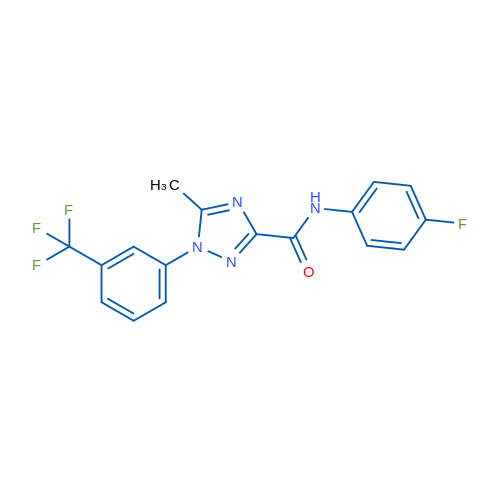 N-(4-Fluorophenyl)-5-methyl-1-[3-(trifluoromethyl)phenyl]-1H-1,2,4-triazole-3-carboxamide 1g
