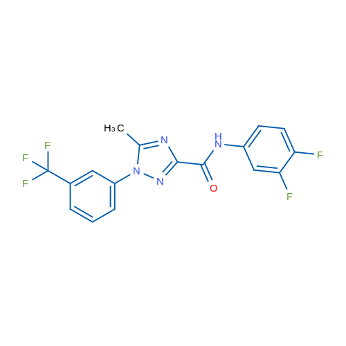 N-(3,4-Difluorophenyl)-5-methyl-1-[3-(trifluoromethyl)phenyl]-1H-1,2,4-triazole-3-carboxamide 1g