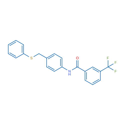 N-{4-[(phenylsulfanyl)methyl]phenyl}-3-(trifluoromethyl)benzamide 1g