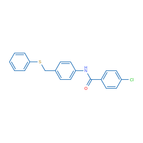 4-Chloro-N-{4-[(phenylsulfanyl)methyl]phenyl}benzamide 1g