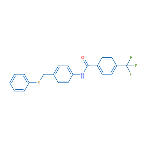 N-{4-[(phenylsulfanyl)methyl]phenyl}-4-(trifluoromethyl)benzamide 1g