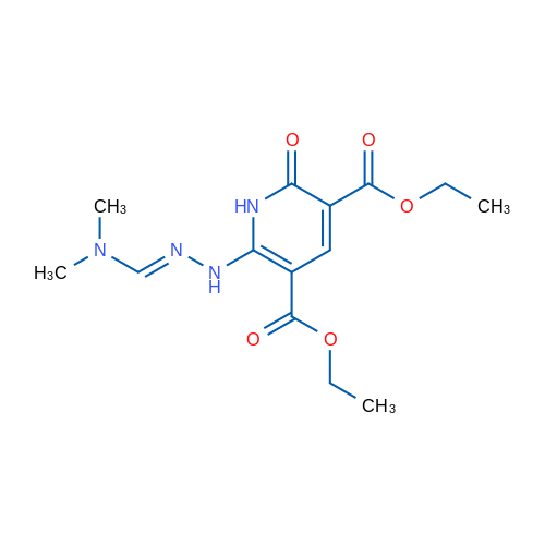 3,5-Diethyl 6-{[(E)-[(dimethylamino)methylidene]amino]amino}-2-oxo-1,2-dihydropyridine-3,5-dicarboxylate 1g