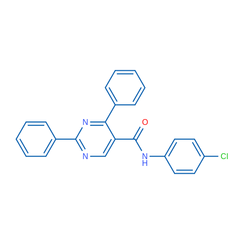 N-(4-Chlorophenyl)-2,4-diphenylpyrimidine-5-carboxamide 1g