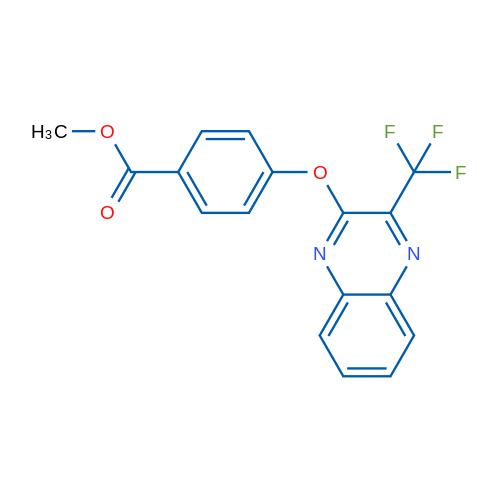 Methyl 4-{[3-(trifluoromethyl)quinoxalin-2-yl]oxy}benzoate 1g
