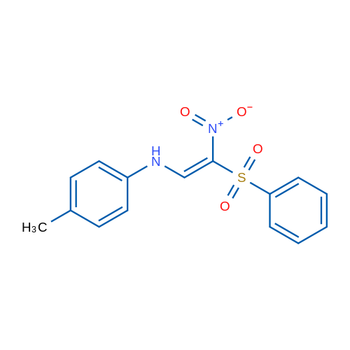 N-[(E)-2-(Benzenesulfonyl)-2-nitroethenyl]-4-methylaniline 1g