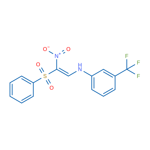 N-[(E)-2-(Benzenesulfonyl)-2-nitroethenyl]-3-(trifluoromethyl)aniline 1g