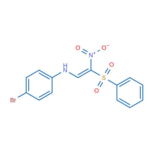 N-[(E)-2-(Benzenesulfonyl)-2-nitroethenyl]-4-bromoaniline 1g
