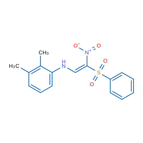 N-[(E)-2-(Benzenesulfonyl)-2-nitroethenyl]-2,3-dimethylaniline 1g
