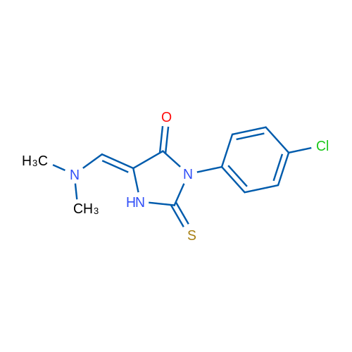 (5Z)-3-(4-Chlorophenyl)-5-[(dimethylamino)methylidene]-2-sulfanylideneimidazolidin-4-one 1g