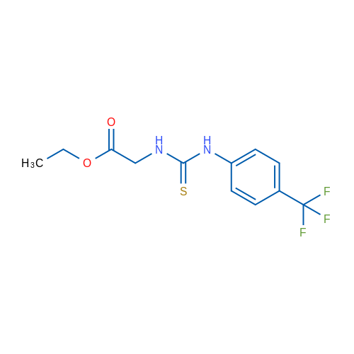 Ethyl 2-({[4-(trifluoromethyl)phenyl]carbamothioyl}amino)acetate 1g