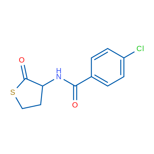 4-Chloro-N-(2-oxothiolan-3-yl)benzamide 1g