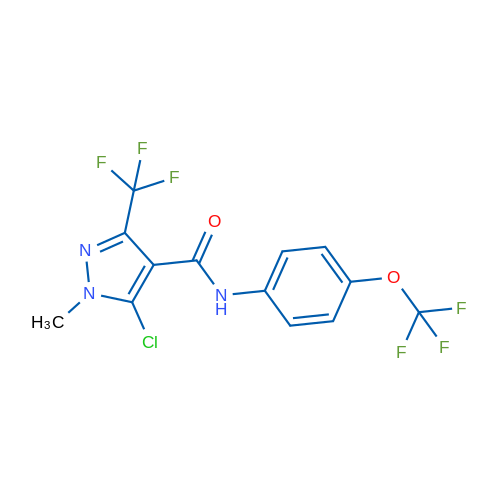 5-Chloro-1-methyl-N-[4-(trifluoromethoxy)phenyl]-3-(trifluoromethyl)-1H-pyrazole-4-carboxamide 1g