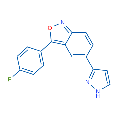 3-(4-Fluorophenyl)-5-(1H-pyrazol-3-yl)-2,1-benzoxazole 1g