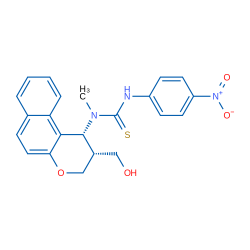 3-[(1R,2R)-2-(Hydroxymethyl)-1H,2H,3H-naphtho[2,1-b]pyran-1-yl]-3-methyl-1-(4-nitrophenyl)thiourea 1g