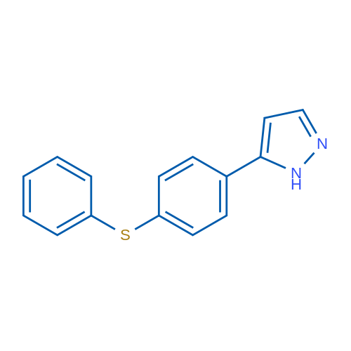 5-[4-(Phenylsulfanyl)phenyl]-1H-pyrazole 1g