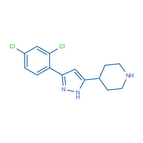 4-[3-(2,4-Dichlorophenyl)-1H-pyrazol-5-yl]piperidine 1g