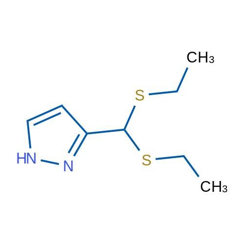 3-[Bis(ethylsulfanyl)methyl]-1H-pyrazole 1g