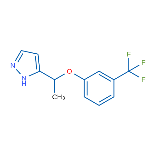 5-{1-[3-(trifluoromethyl)phenoxy]ethyl}-1H-pyrazole 1g