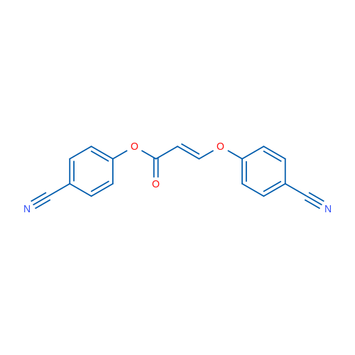 4-Cyanophenyl (2E)-3-(4-cyanophenoxy)prop-2-enoate 1g
