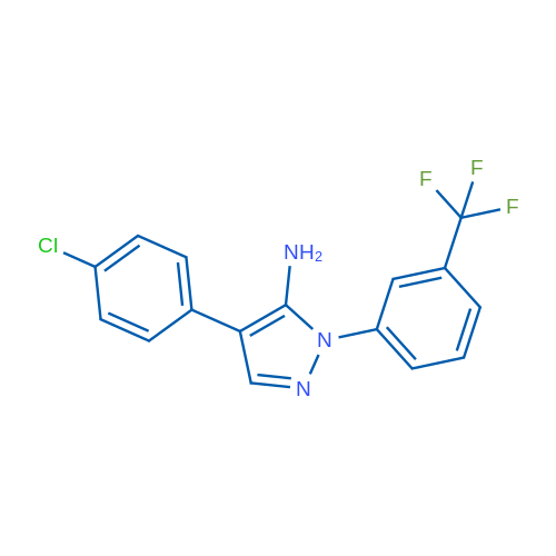 4-(4-Chlorophenyl)-1-[3-(trifluoromethyl)phenyl]-1H-pyrazol-5-amine 1g