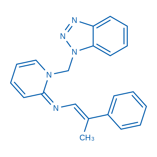 (Z)-1-((1H-Benzo[d][1,2,3]triazol-1-yl)methyl)-N-((E)-2-phenylprop-1-en-1-yl)pyridin-2(1H)-imine 10mg