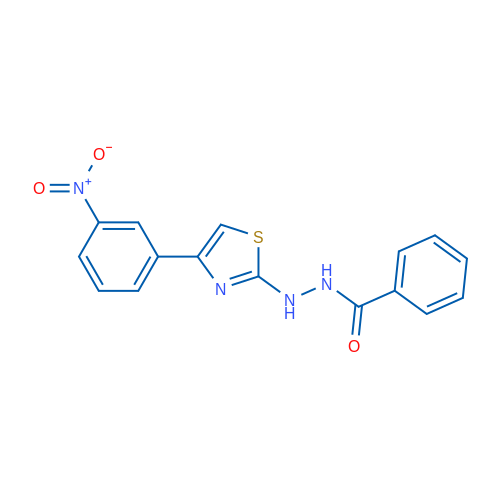 N'-[4-(3-Nitrophenyl)-1,3-thiazol-2-yl]benzohydrazide 1g