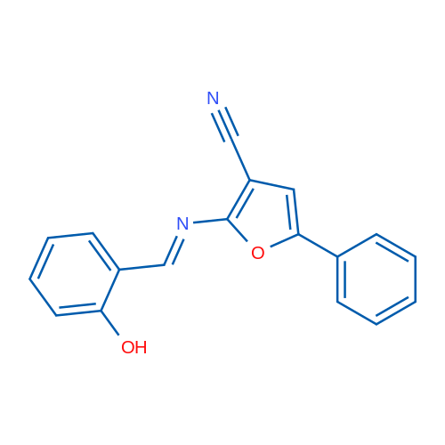 2-[(E)-[(2-Hydroxyphenyl)methylidene]amino]-5-phenylfuran-3-carbonitrile 1g