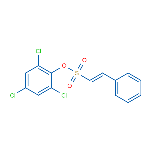 2,4,6-Trichlorophenyl 2-phenylethenesulfonate 1g