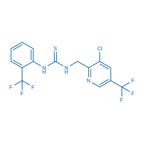 1-((3-Chloro-5-(trifluoromethyl)pyridin-2-yl)methyl)-3-(2-(trifluoromethyl)phenyl)thiourea 1g