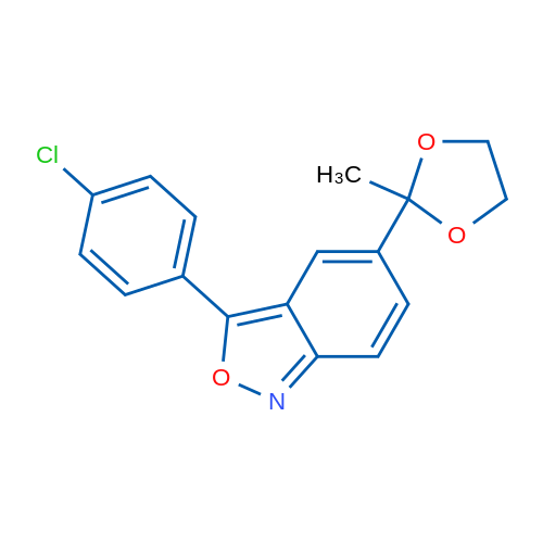 3-(4-Chlorophenyl)-5-(2-methyl-1,3-dioxolan-2-yl)benzo[c]isoxazole 1g