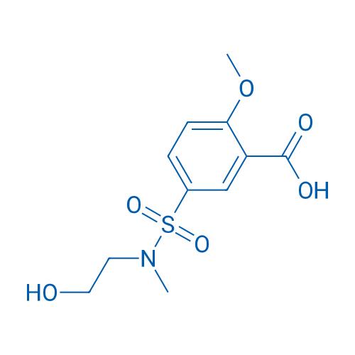 5-(N-(2-Hydroxyethyl)-N-methylsulfamoyl)-2-methoxybenzoic acid 1g
