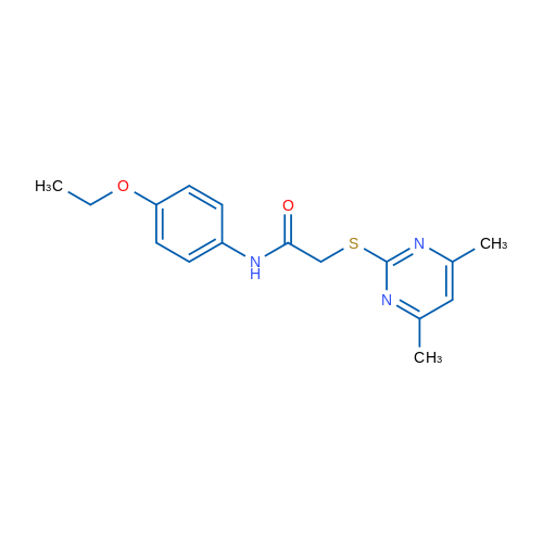 2-((4,6-Dimethylpyrimidin-2-yl)thio)-N-(4-ethoxyphenyl)acetamide 1g