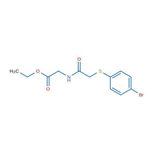 Ethyl 2-{2-[(4-bromophenyl)sulfanyl]acetamido}acetate 1g