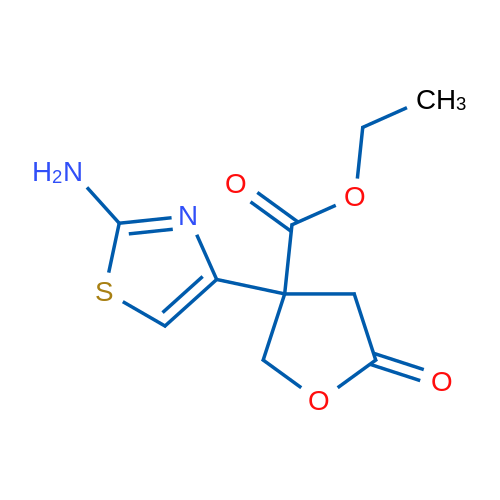 Ethyl 3-(2-aminothiazol-4-yl)-5-oxotetrahydrofuran-3-carboxylate 1g