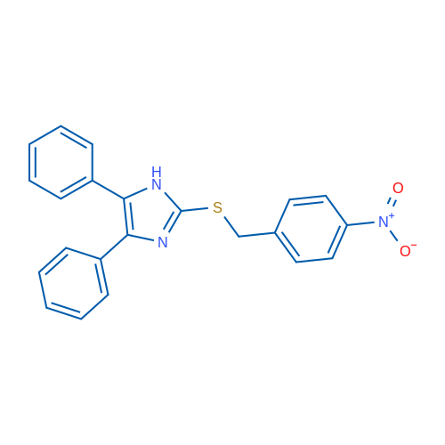 2-{[(4-nitrophenyl)methyl]sulfanyl}-4,5-diphenyl-1H-imidazole 1g