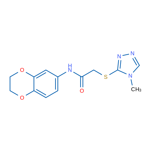 N-(2,3-Dihydro-1,4-benzodioxin-6-yl)-2-[(4-methyl-4H-1,2,4-triazol-3-yl)sulfanyl]acetamide 1g