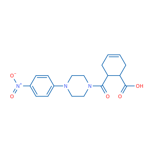 6-[4-(4-Nitrophenyl)piperazine-1-carbonyl]cyclohex-3-ene-1-carboxylic acid 1g
