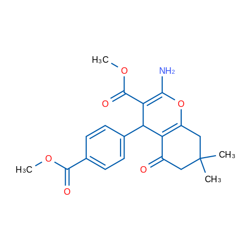 Methyl 2-amino-4-[4-(methoxycarbonyl)phenyl]-7,7-dimethyl-5-oxo-5,6,7,8-tetrahydro-4H-chromene-3-carboxylate 1g