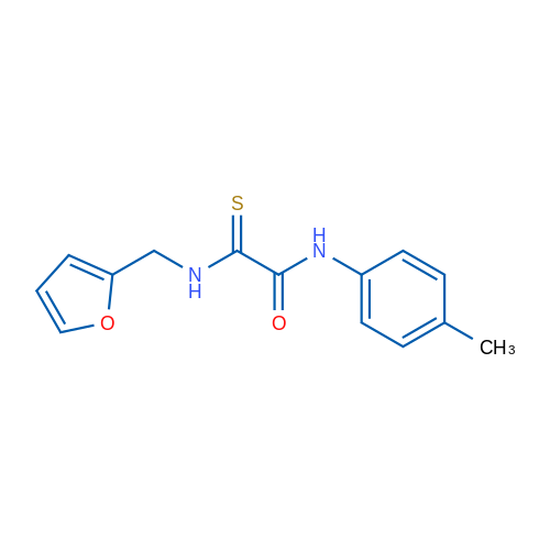 1-{[(furan-2-yl)methyl]carbamothioyl}-N-(4-methylphenyl)formamide 2mg