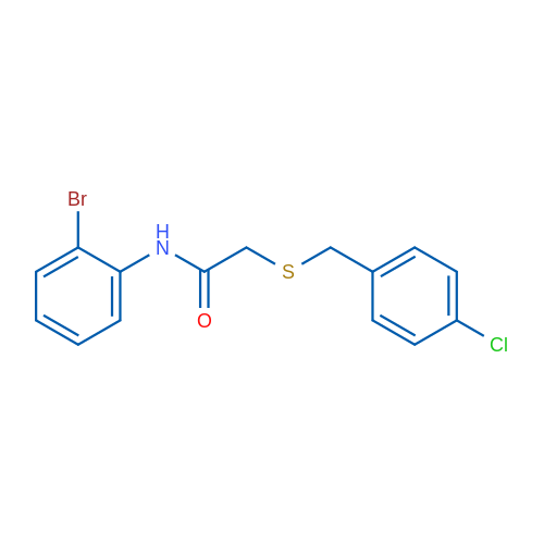 N-(2-Bromophenyl)-2-{[(4-chlorophenyl)methyl]sulfanyl}acetamide 1g