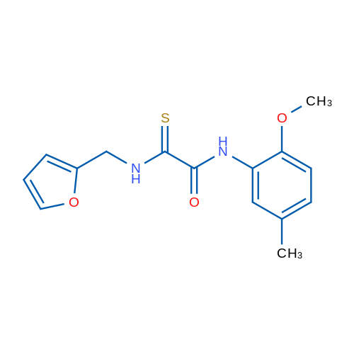1-{[(furan-2-yl)methyl]carbamothioyl}-N-(2-methoxy-5-methylphenyl)formamide 5mg